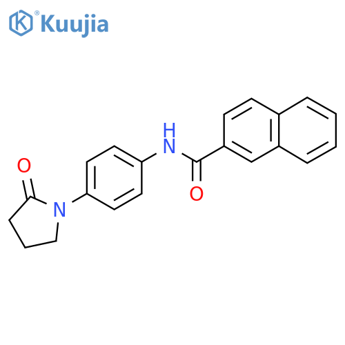 N-4-(2-oxopyrrolidin-1-yl)phenylnaphthalene-2-carboxamide structure