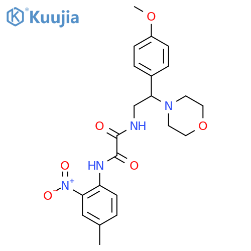 N'-2-(4-methoxyphenyl)-2-(morpholin-4-yl)ethyl-N-(4-methyl-2-nitrophenyl)ethanediamide structure