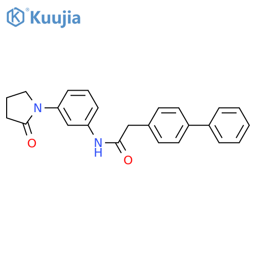 2-{1,1'-biphenyl-4-yl}-N-3-(2-oxopyrrolidin-1-yl)phenylacetamide structure
