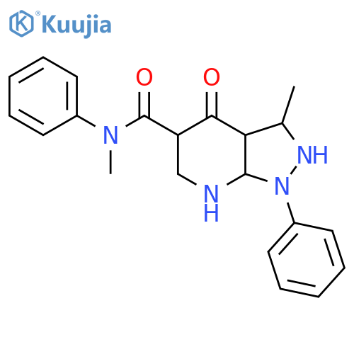 N,3-dimethyl-4-oxo-N,1-diphenyl-1H,4H,7H-pyrazolo3,4-bpyridine-5-carboxamide structure