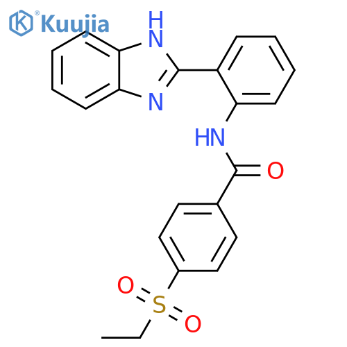 N-2-(1H-1,3-benzodiazol-2-yl)phenyl-4-(ethanesulfonyl)benzamide structure