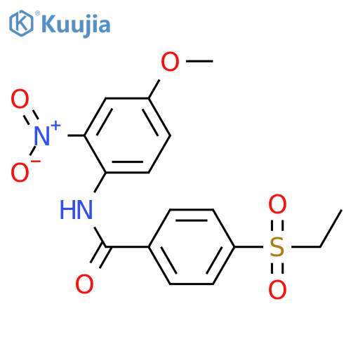 4-(ethanesulfonyl)-N-(4-methoxy-2-nitrophenyl)benzamide structure