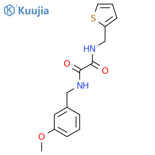 N'-(3-methoxyphenyl)methyl-N-(thiophen-2-yl)methylethanediamide structure