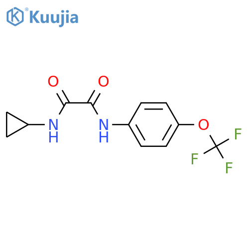 N-cyclopropyl-N'-4-(trifluoromethoxy)phenylethanediamide structure