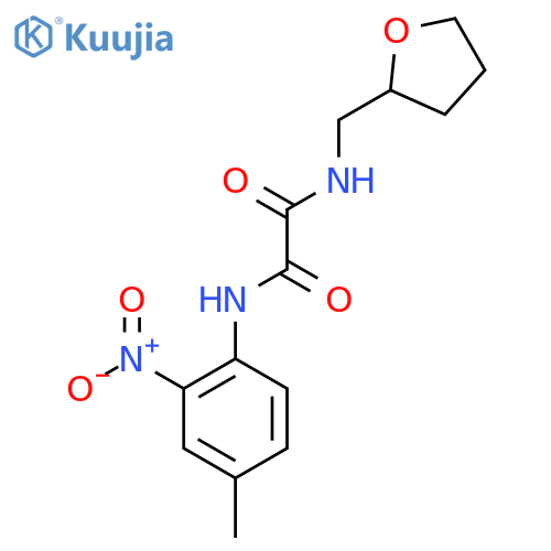 N'-(4-methyl-2-nitrophenyl)-N-(oxolan-2-yl)methylethanediamide structure