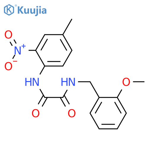 N'-(2-methoxyphenyl)methyl-N-(4-methyl-2-nitrophenyl)ethanediamide structure