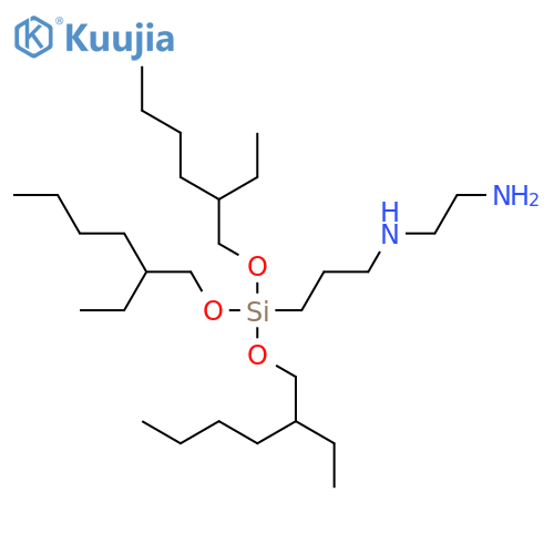 1,2-Ethanediamine, N-[3-[tris[(2-ethylhexyl)oxy]silyl]propyl]- structure