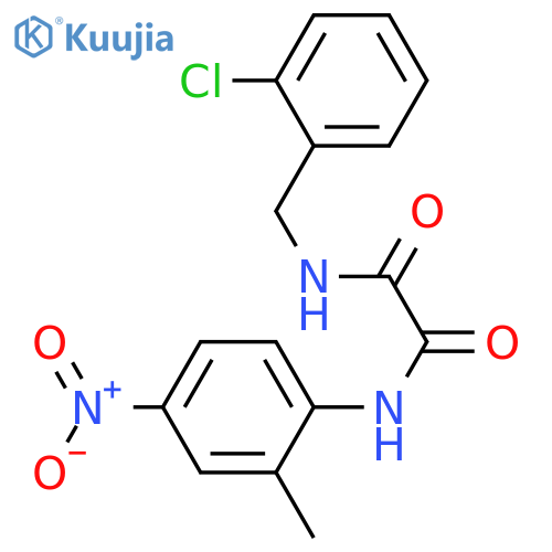 N'-(2-chlorophenyl)methyl-N-(2-methyl-4-nitrophenyl)ethanediamide structure