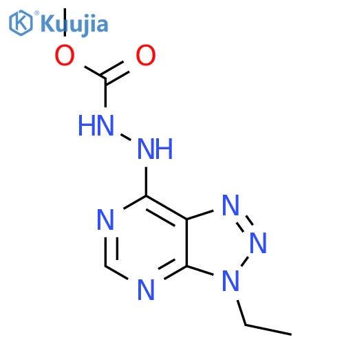 methyl N-[(3-ethyltriazolo[4,5-d]pyrimidin-7-yl)amino]carbamate structure