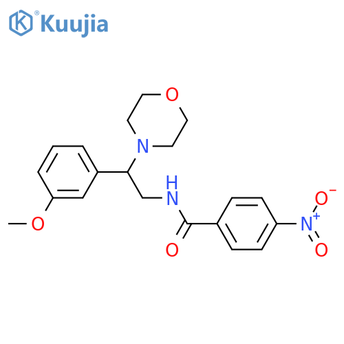 N-2-(3-methoxyphenyl)-2-(morpholin-4-yl)ethyl-4-nitrobenzamide structure