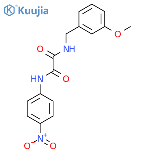N'-(3-methoxyphenyl)methyl-N-(4-nitrophenyl)ethanediamide structure