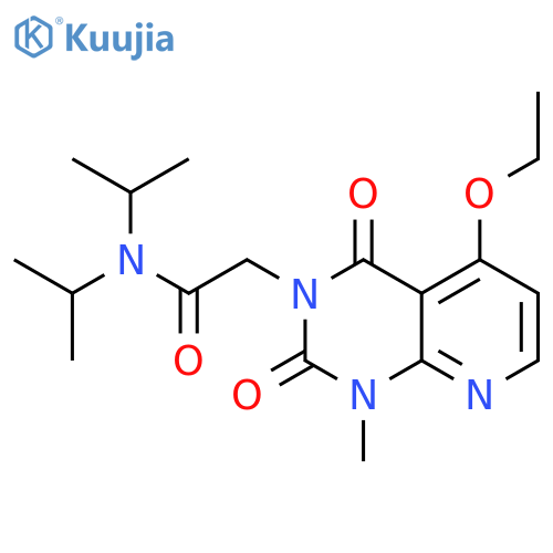 2-{5-ethoxy-1-methyl-2,4-dioxo-1H,2H,3H,4H-pyrido2,3-dpyrimidin-3-yl}-N,N-bis(propan-2-yl)acetamide structure