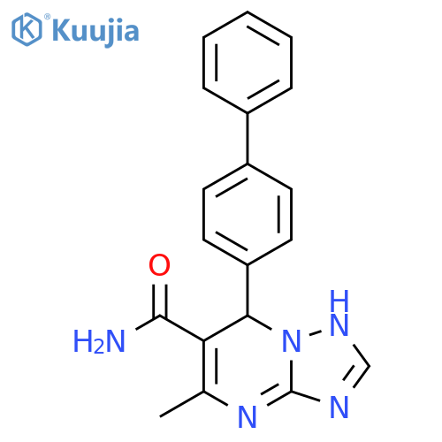 7-{1,1'-biphenyl-4-yl}-5-methyl-4H,7H-1,2,4triazolo1,5-apyrimidine-6-carboxamide structure
