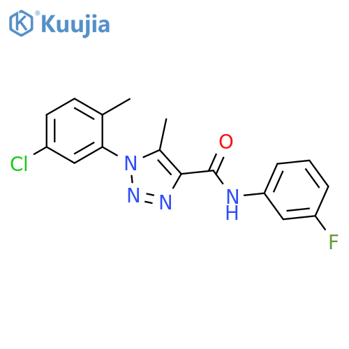 1-(5-Chloro-2-methylphenyl)-N-(3-fluorophenyl)-5-methyl-1H-1,2,3-triazole-4-carboxamide structure