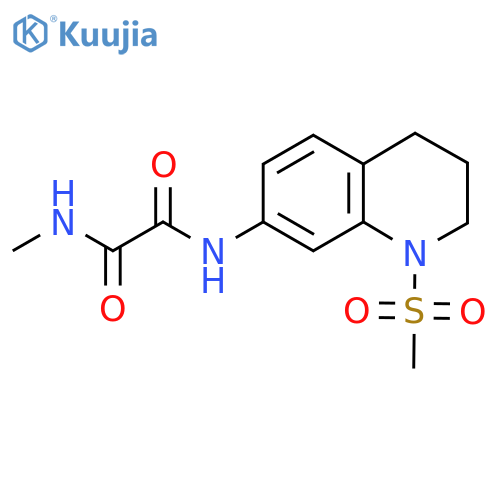N'-(1-methanesulfonyl-1,2,3,4-tetrahydroquinolin-7-yl)-N-methylethanediamide structure