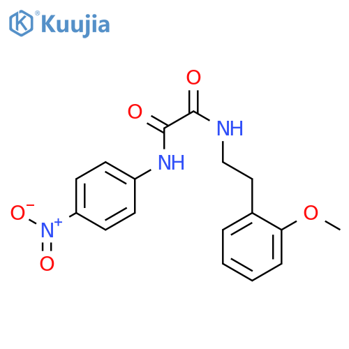 N'-2-(2-methoxyphenyl)ethyl-N-(4-nitrophenyl)ethanediamide structure