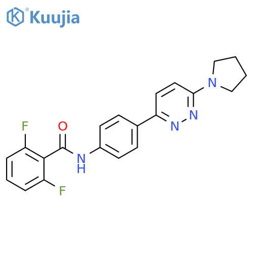 2,6-difluoro-N-{4-6-(pyrrolidin-1-yl)pyridazin-3-ylphenyl}benzamide structure
