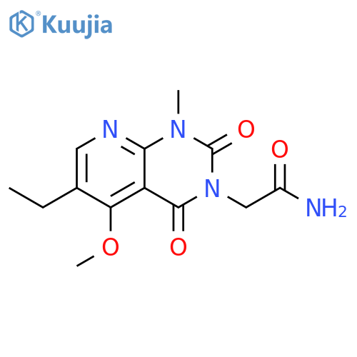 2-{6-ethyl-5-methoxy-1-methyl-2,4-dioxo-1H,2H,3H,4H-pyrido2,3-dpyrimidin-3-yl}acetamide structure