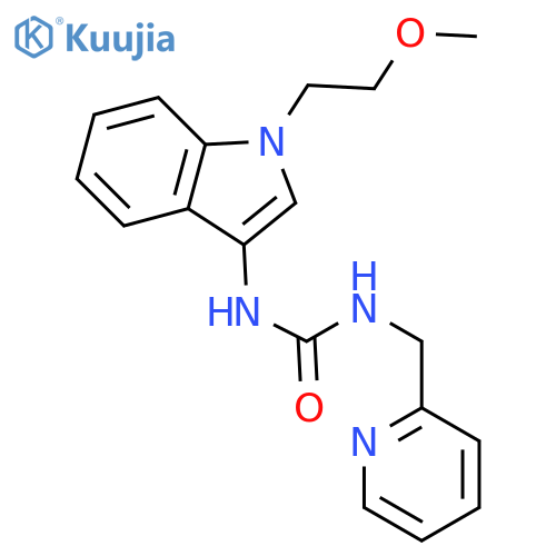 3-1-(2-methoxyethyl)-1H-indol-3-yl-1-(pyridin-2-yl)methylurea structure