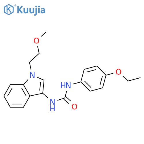 1-(4-ethoxyphenyl)-3-1-(2-methoxyethyl)-1H-indol-3-ylurea structure