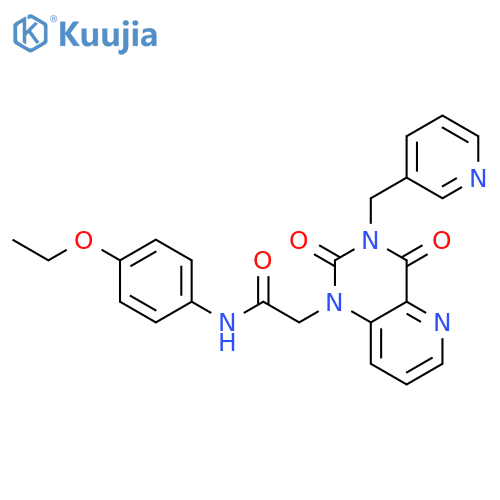 2-{2,4-dioxo-3-(pyridin-3-yl)methyl-1H,2H,3H,4H-pyrido3,2-dpyrimidin-1-yl}-N-(4-ethoxyphenyl)acetamide structure