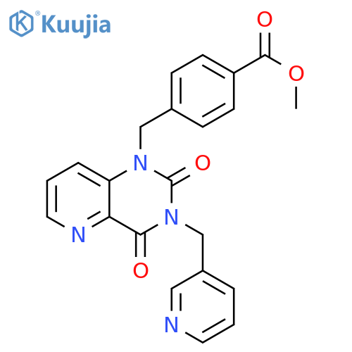 methyl 4-({2,4-dioxo-3-(pyridin-3-yl)methyl-1H,2H,3H,4H-pyrido3,2-dpyrimidin-1-yl}methyl)benzoate structure