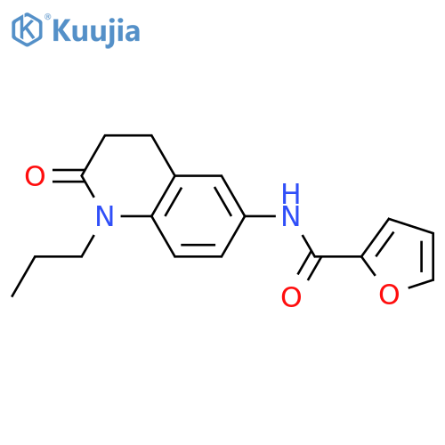 N-(2-oxo-1-propyl-1,2,3,4-tetrahydroquinolin-6-yl)furan-2-carboxamide structure