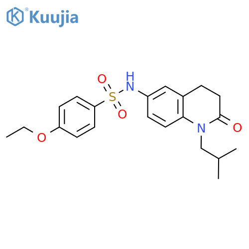 4-ethoxy-N-1-(2-methylpropyl)-2-oxo-1,2,3,4-tetrahydroquinolin-6-ylbenzene-1-sulfonamide structure