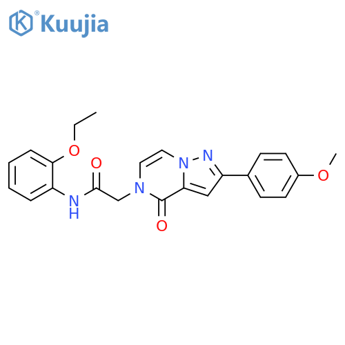 N-(2-ethoxyphenyl)-2-2-(4-methoxyphenyl)-4-oxo-4H,5H-pyrazolo1,5-apyrazin-5-ylacetamide structure