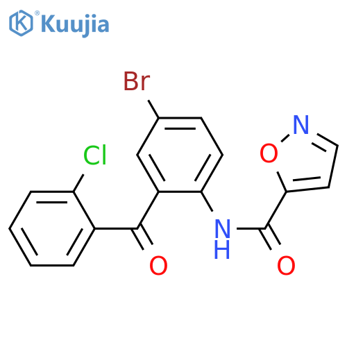 N-4-bromo-2-(2-chlorobenzoyl)phenyl-1,2-oxazole-5-carboxamide structure