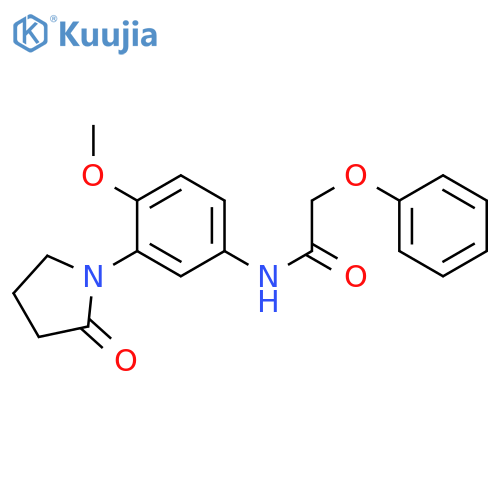 N-4-methoxy-3-(2-oxopyrrolidin-1-yl)phenyl-2-phenoxyacetamide structure