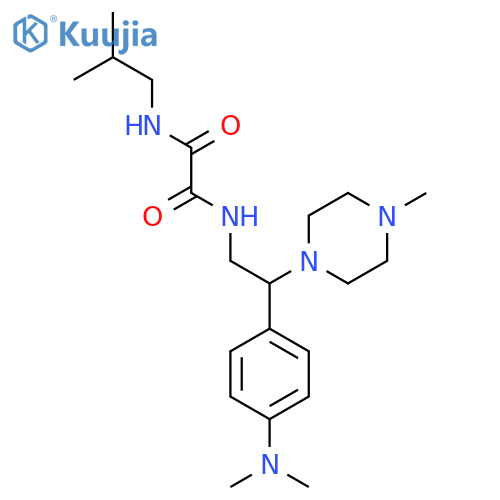 N'-{2-4-(dimethylamino)phenyl-2-(4-methylpiperazin-1-yl)ethyl}-N-(2-methylpropyl)ethanediamide structure