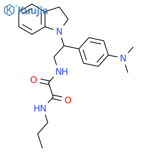 N'-2-(2,3-dihydro-1H-indol-1-yl)-2-4-(dimethylamino)phenylethyl-N-propylethanediamide structure