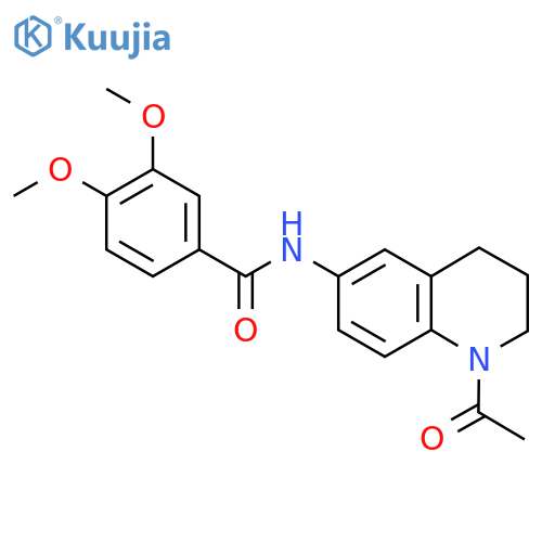 N-(1-acetyl-1,2,3,4-tetrahydroquinolin-6-yl)-3,4-dimethoxybenzamide structure