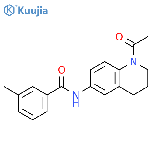 N-(1-acetyl-1,2,3,4-tetrahydroquinolin-6-yl)-3-methylbenzamide structure