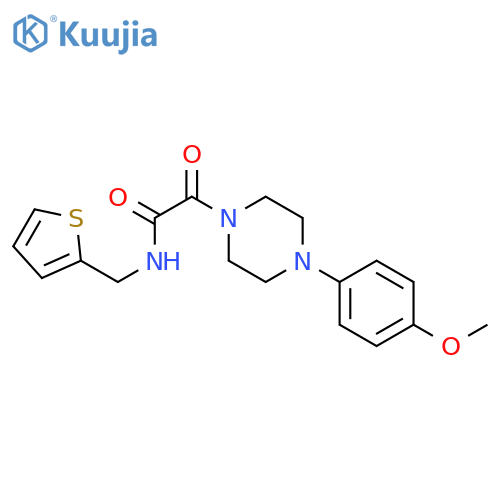 2-4-(4-methoxyphenyl)piperazin-1-yl-2-oxo-N-(thiophen-2-yl)methylacetamide structure