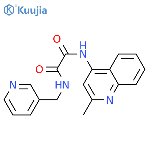 N-(2-methylquinolin-4-yl)-N'-(pyridin-3-yl)methylethanediamide structure