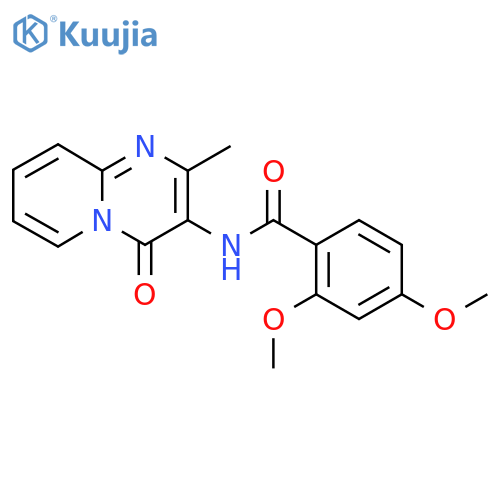 2,4-dimethoxy-N-{2-methyl-4-oxo-4H-pyrido1,2-apyrimidin-3-yl}benzamide structure