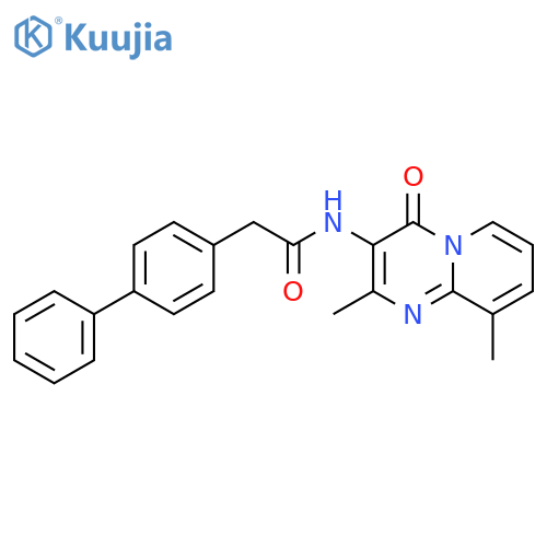 2-{1,1'-biphenyl-4-yl}-N-{2,9-dimethyl-4-oxo-4H-pyrido1,2-apyrimidin-3-yl}acetamide structure