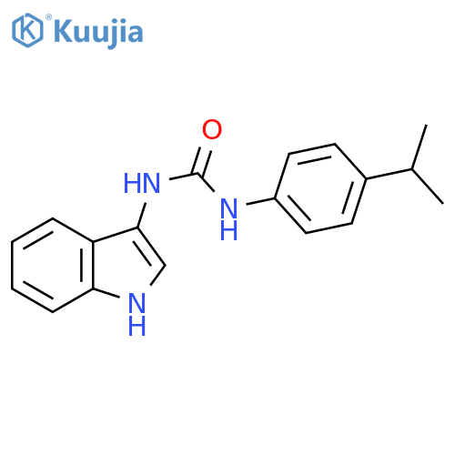3-(1H-indol-3-yl)-1-4-(propan-2-yl)phenylurea structure