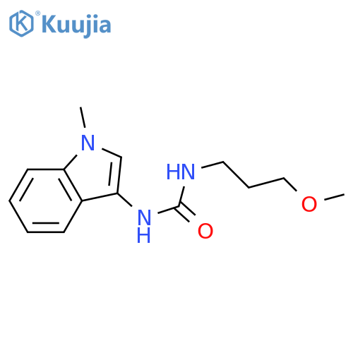 3-(3-methoxypropyl)-1-(1-methyl-1H-indol-3-yl)urea structure