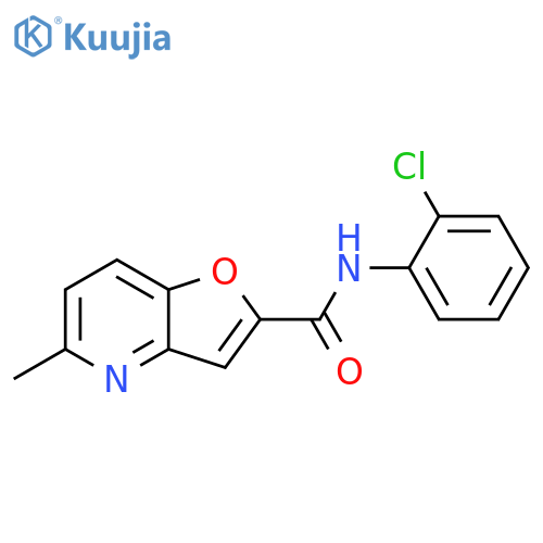 N-(2-chlorophenyl)-5-methylfuro3,2-bpyridine-2-carboxamide structure