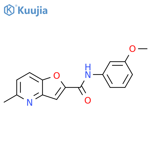 N-(3-methoxyphenyl)-5-methylfuro3,2-bpyridine-2-carboxamide structure