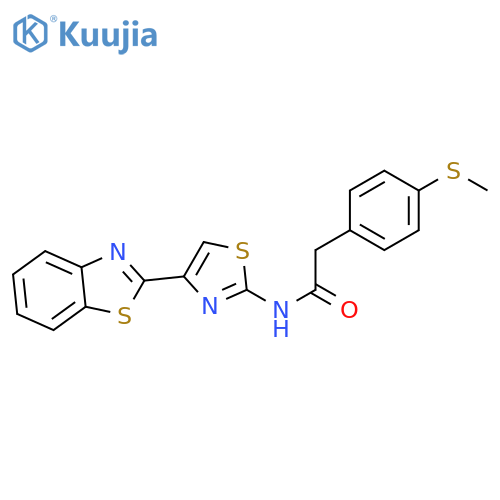 N-4-(1,3-benzothiazol-2-yl)-1,3-thiazol-2-yl-2-4-(methylsulfanyl)phenylacetamide structure