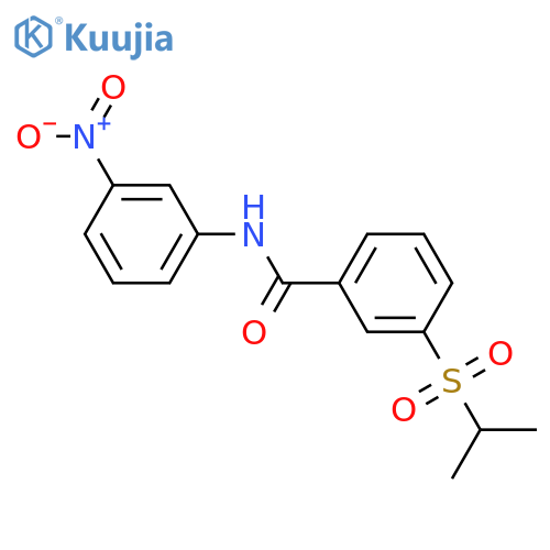 N-(3-nitrophenyl)-3-(propane-2-sulfonyl)benzamide structure