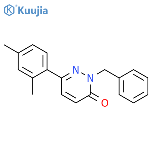 2-benzyl-6-(2,4-dimethylphenyl)-2,3-dihydropyridazin-3-one structure