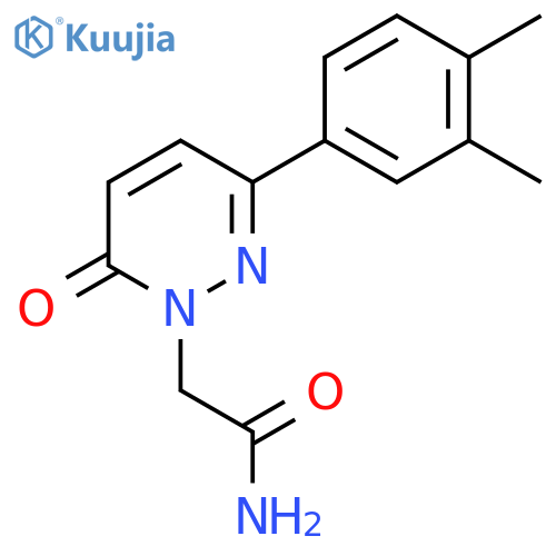 2-3-(3,4-dimethylphenyl)-6-oxo-1,6-dihydropyridazin-1-ylacetamide structure