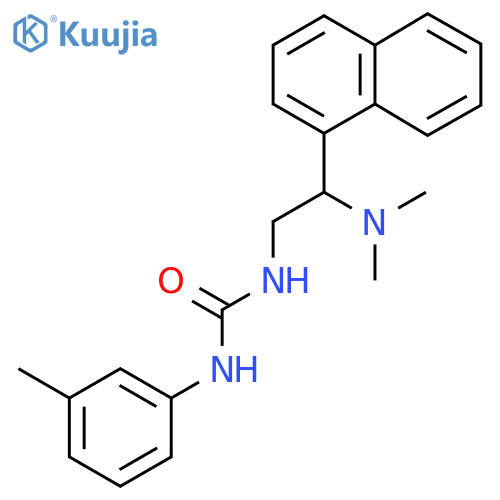 3-2-(dimethylamino)-2-(naphthalen-1-yl)ethyl-1-(3-methylphenyl)urea structure