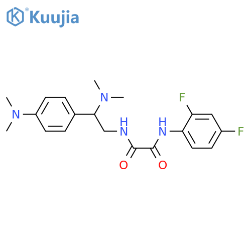 N-(2,4-difluorophenyl)-N'-2-(dimethylamino)-2-4-(dimethylamino)phenylethylethanediamide structure