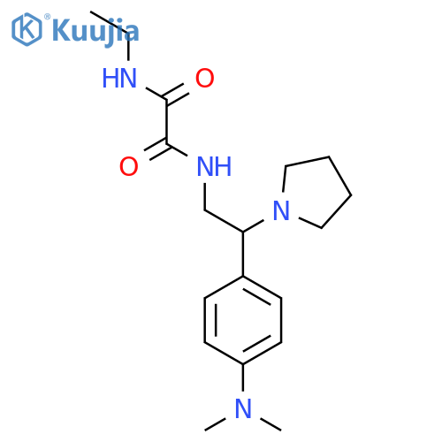 N'-{2-4-(dimethylamino)phenyl-2-(pyrrolidin-1-yl)ethyl}-N-ethylethanediamide structure